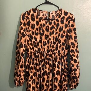 Leopard print dress.